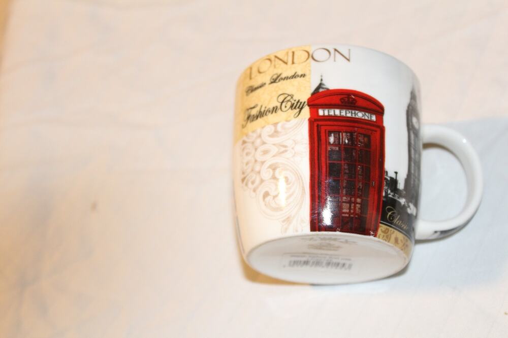 The Leonardo Collection London Coffee Mug Tea Cup Big Ben Red Telephone Box